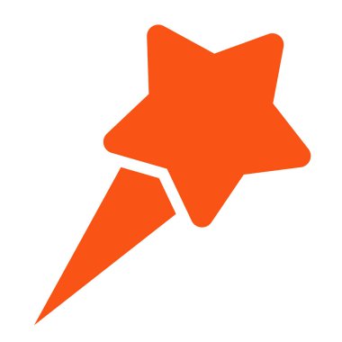 Başlangıç düz vektör yıldız simgesi