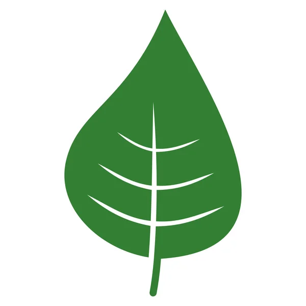 Plant blad platta vektor Icon — Stock vektor
