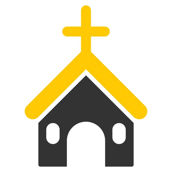 Igreja Cristã Flat Vector Ícone —  Vetores de Stock