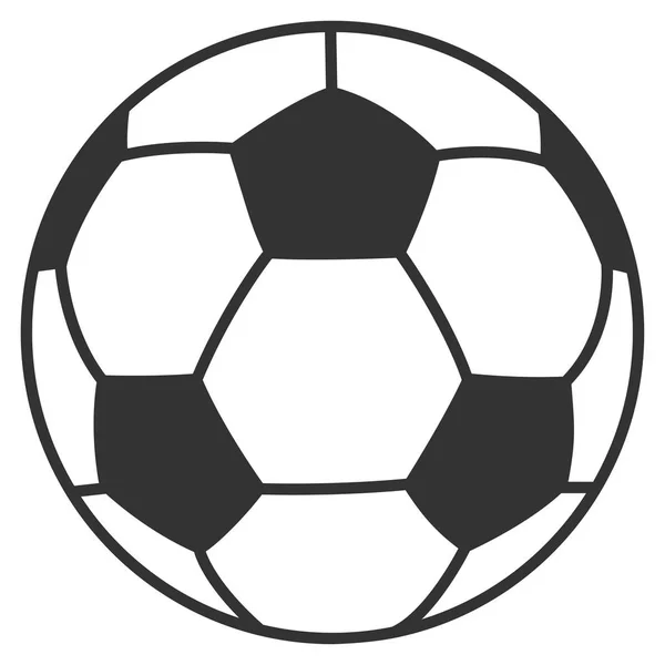 Piłka nożna płaska wektor ikona — Wektor stockowy