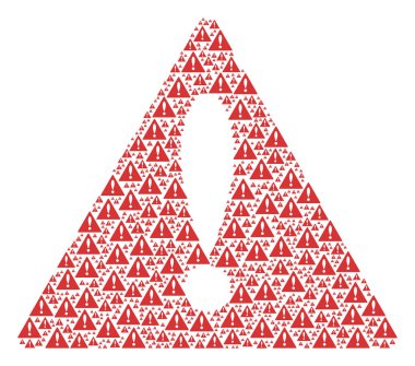 Uyarı maddelerin tehlikeli işareti desen