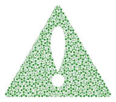 Kitle imha silahı sinir Ajan kimyasal savaş maddeleri üçgen işareti mozaiği dikkat edin