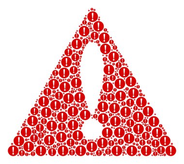 Uyarı işareti desen sorun öğeleri