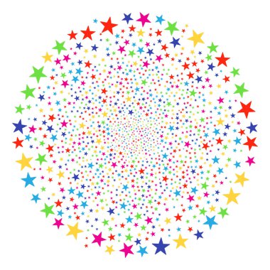 Konfeti yıldız patlama Küre