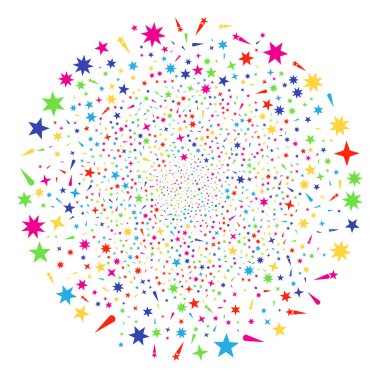 Konfeti yıldız dekorasyon Globula