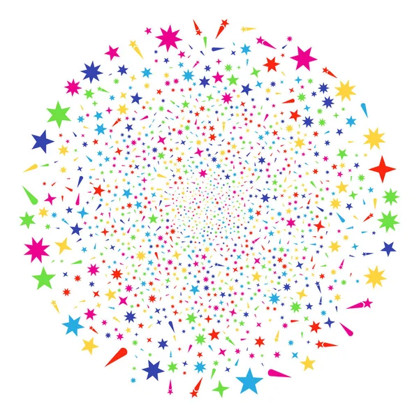Konfety hvězdy dekorace Globula — Stockový vektor