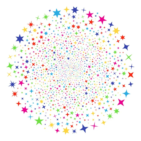 Konfety hvězdy festivalu koule — Stockový vektor