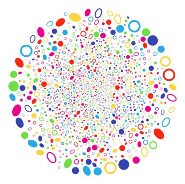 Elips şekli havai fişek Küre