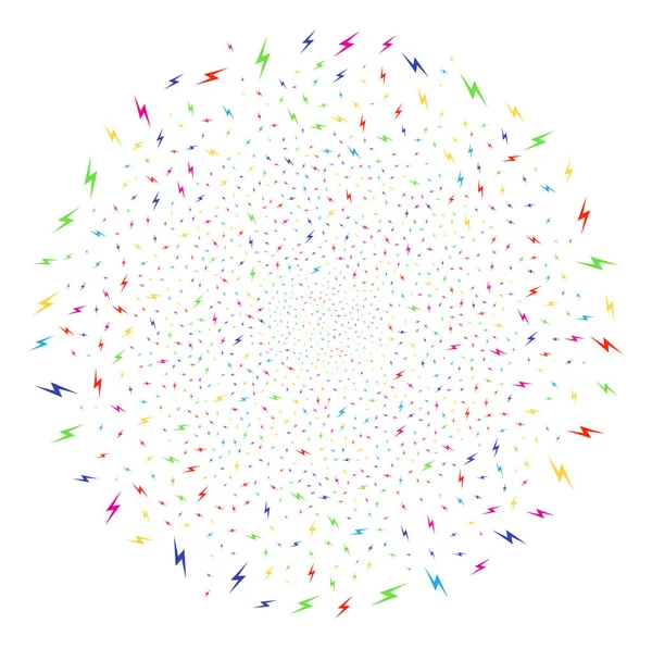 Grappe ronde festive de foudre — Image vectorielle