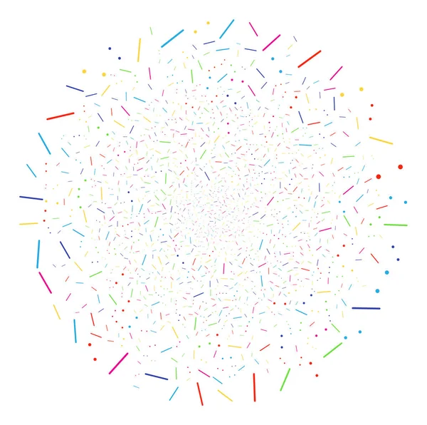 Grappe sphérique de décoration de lignes et points — Image vectorielle