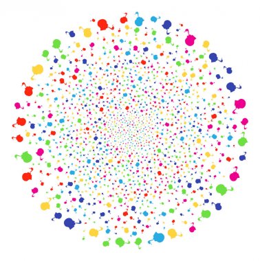 Dedektif patlama sigara yuvarlak küme