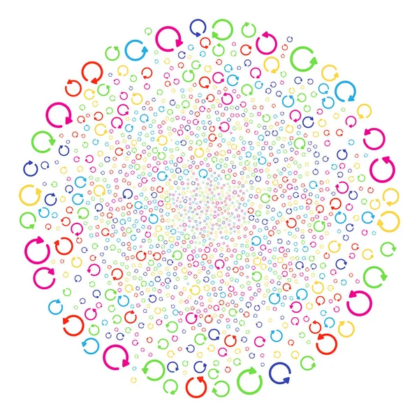 Sphère d'éclatement de rotation — Image vectorielle