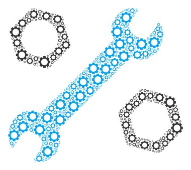 İngiliz anahtarı ve SMM fındık kolaj