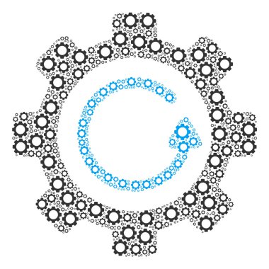 Dişli Rotasyon yönü kompozisyon SMM