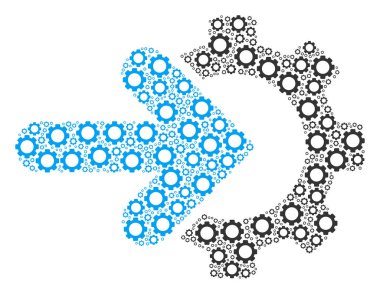 Dişli çarkları Tümleştirme kolaj