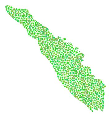 Sumatra Adası harita mozaik nokta