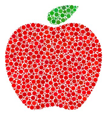 Apple kolaj dolu daire