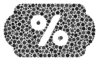 İndirim kupon mozaik nokta