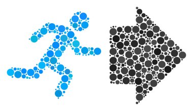 Çıkış yönünde kompozisyon dolu daire