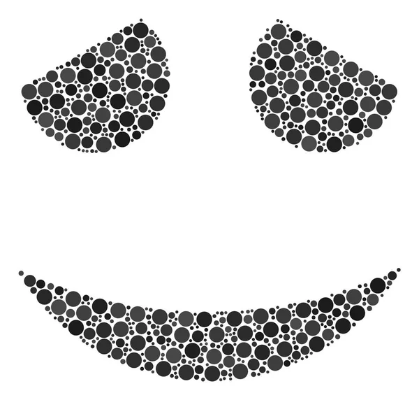 Σύνθεση χαμόγελο αμηχανία των κουκκίδων — Διανυσματικό Αρχείο