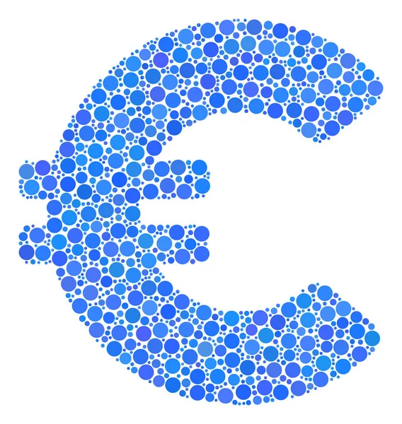 Euro Composition des points — Image vectorielle