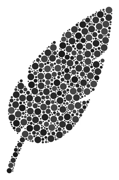 Composition de plumes de points — Image vectorielle