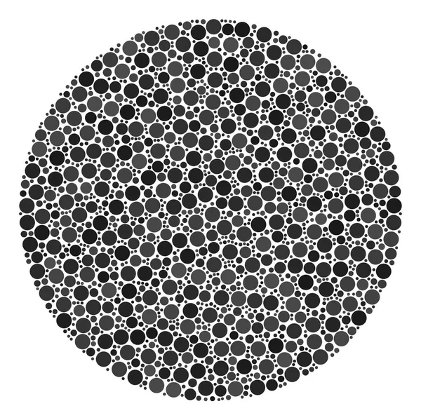 Collage de círculos llenos de círculos llenos — Vector de stock