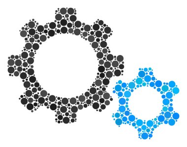 Gears'ı kolaj dolu daire