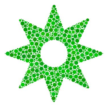 Dolu daire, yeni yıldız kompozisyon