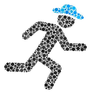 Beyefendi mozaik dolu çevrelerin çalıştıran