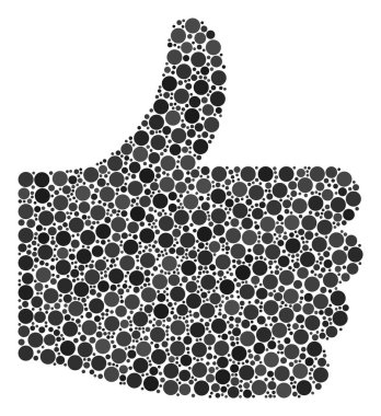 Noktalar kompozisyon başparmak