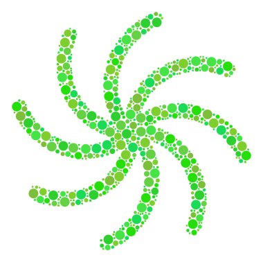 Sarmal gökada kolaj çevrelerin