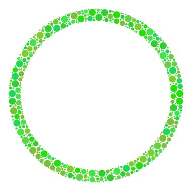 Daire kabarcık mozaik nokta