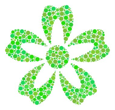 Çiçek kolaj çevrelerin