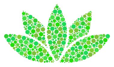 Lotus çiçeği kolaj nokta