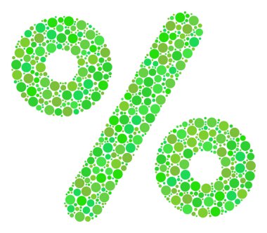 Daireler yüzde mozaiği