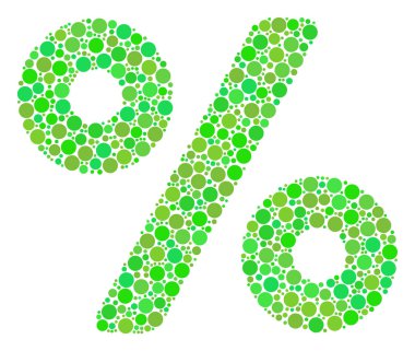 Daireler yüzde kolaj