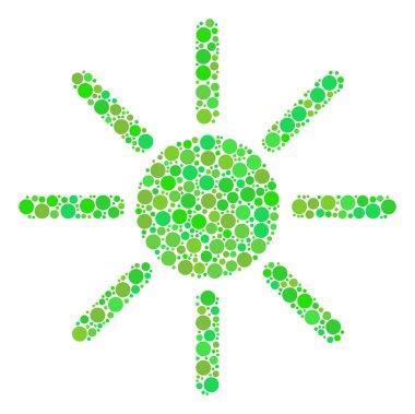 Güneş kolaj çevrelerin