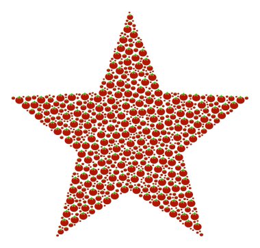 Domates havai fişek yıldız bileşimi