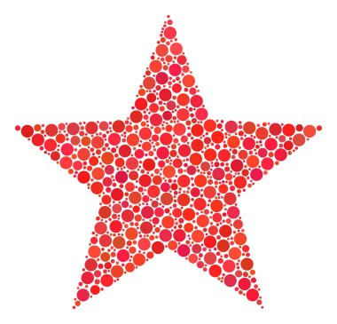 Havai fişek dolu çevrelerin yıldız Mozaik