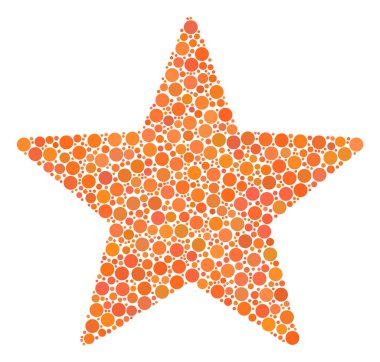 Havai fişek yıldız mozaik nokta