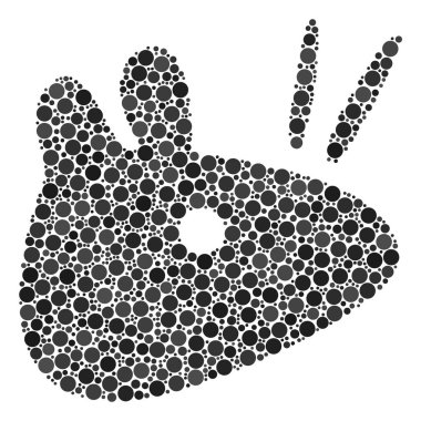 Fare kafa kolaj dolu daire