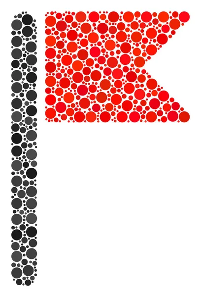 Flagga sammansättningen av prickar — Stock vektor