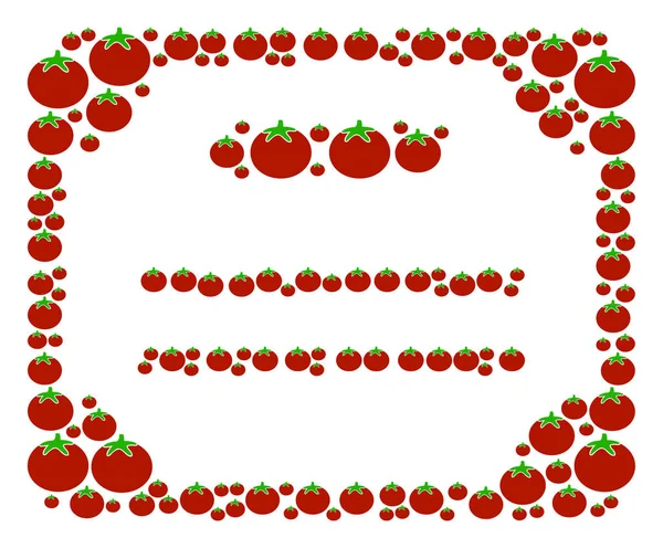 Licencia Composición de Tomate — Archivo Imágenes Vectoriales