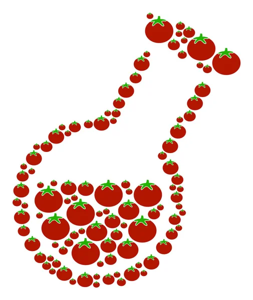 Composição de Retorte de Tomate —  Vetores de Stock