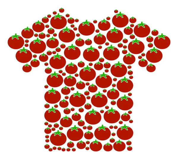 T-Shirt σύνθεση της ντομάτας — Διανυσματικό Αρχείο