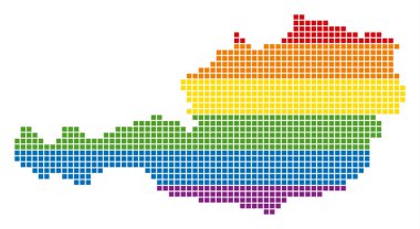 Spektrum piksel Lgbt Avusturya harita