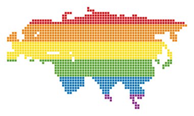 Spektrum piksel Lgbt Avrasya harita