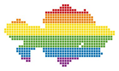Spektrum piksel Lgbt Kazakistan Haritası