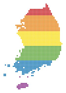 Spektrum piksel Lgbt Güney Kore Haritası